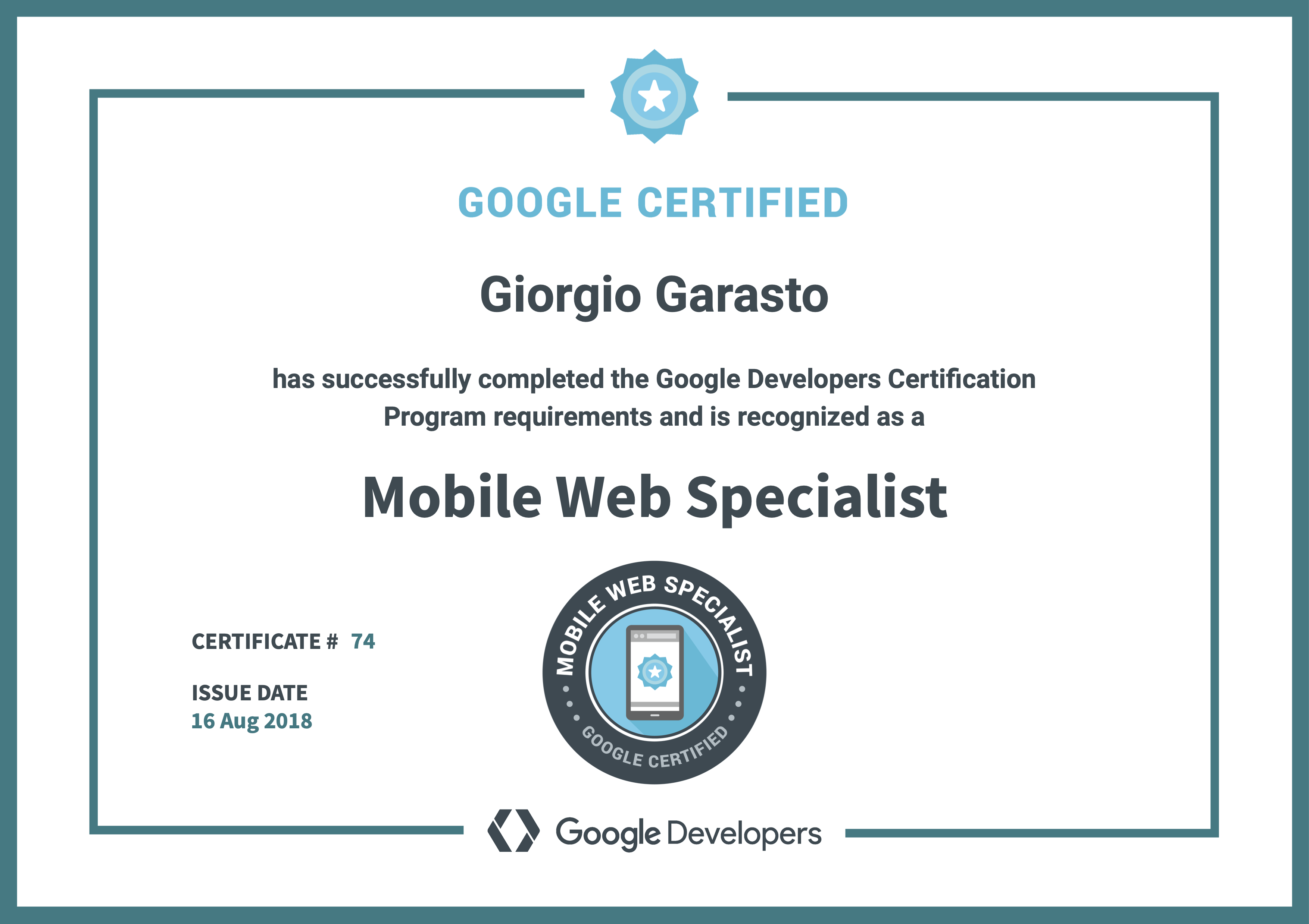 Mobile Web Specialist